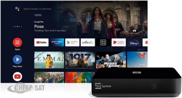 TELE System UP T24K AndroidTV™ DVB-T/T2  Google-zertifiziert